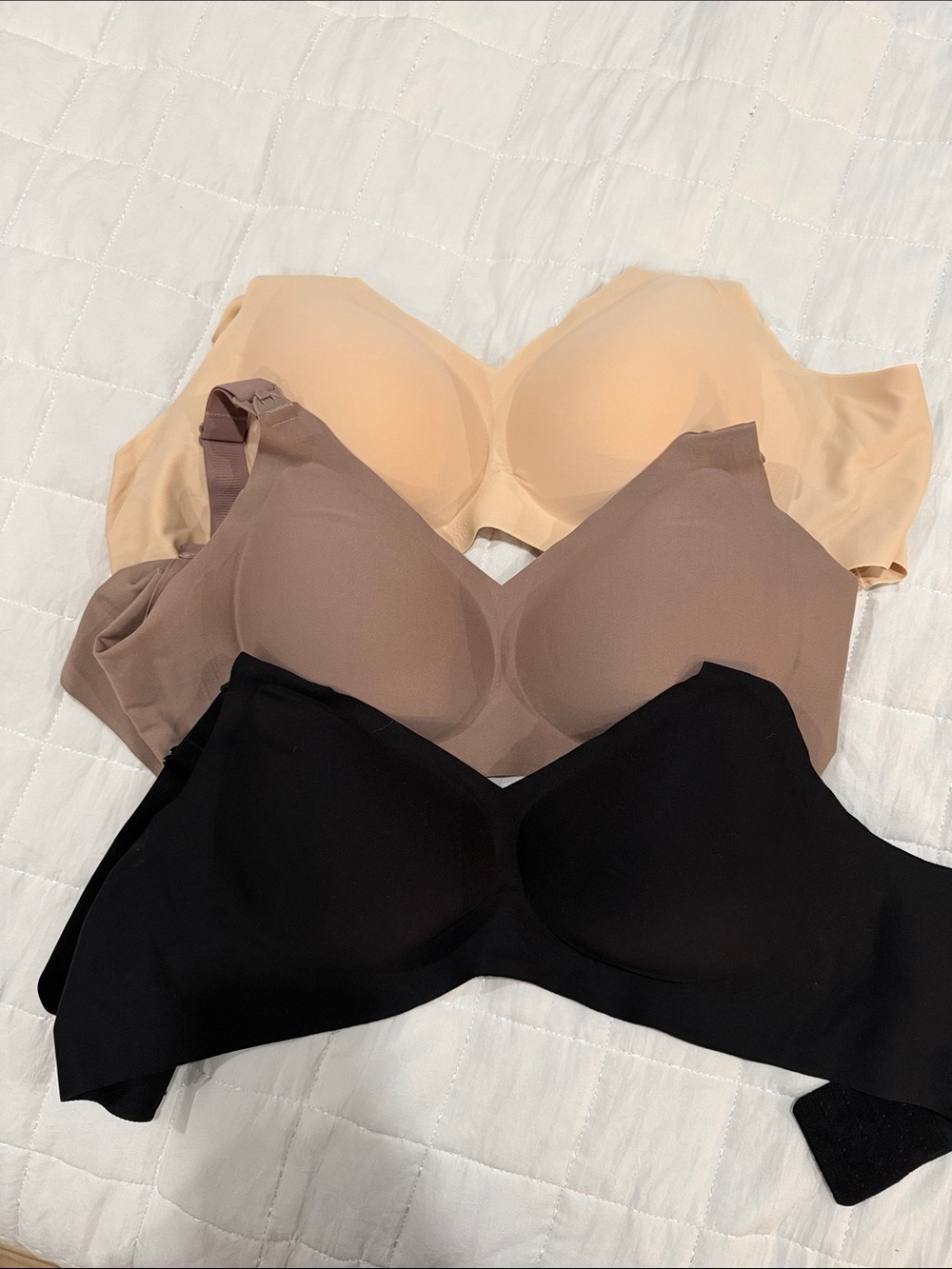 Seamless Everyday T-Shirt Bras - Black, Taupe, Nude